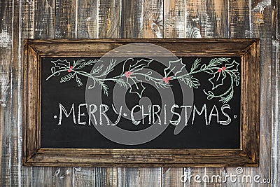 Christmas wood background Stock Photo