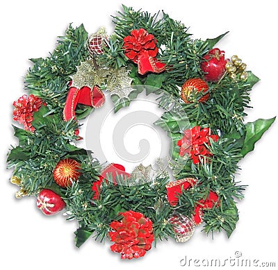 Christmas Wreath Stock Photo