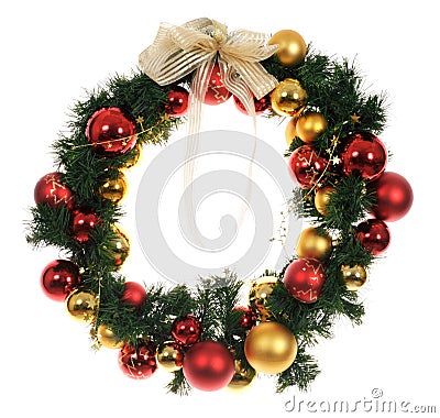 Christmas Wreath Stock Photo