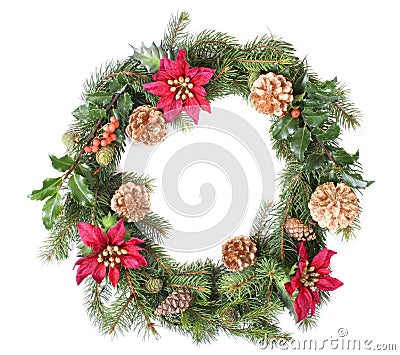 Christmas wreath Stock Photo