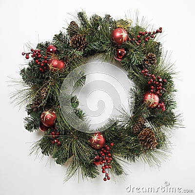 Christmas wreath. Stock Photo