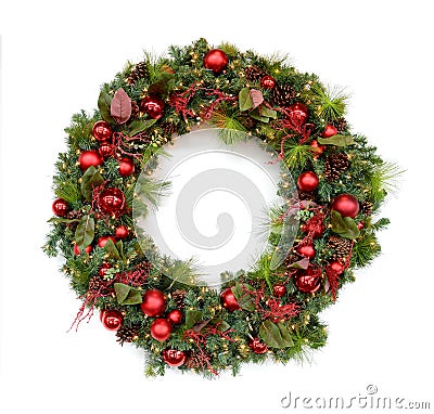 Christmas Wreath Stock Photo