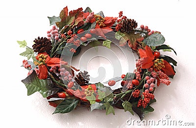 Christmas Wreath Stock Photo