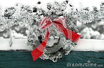 Christmas Wreath Stock Photo