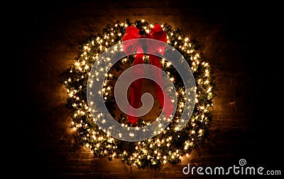 Christmas Wreath Stock Photo