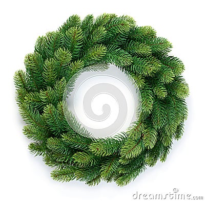 Christmas wreath Stock Photo