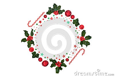 Christmas Wreath for the Festive Season Stock Photo