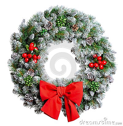 Christmas wreath Stock Photo