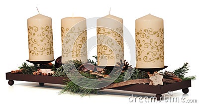 Christmas wreath Stock Photo