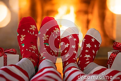 Christmas Xmas Couple Holiday Winter Stock Photo