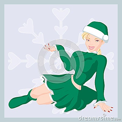 ChristmasGirl Vector Illustration