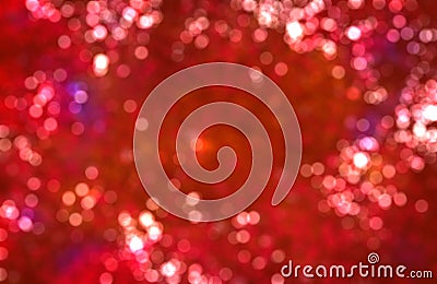 Christmass mood red bokeh background. Stock Photo