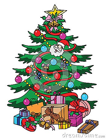 Christmass Tree Vector Illustration