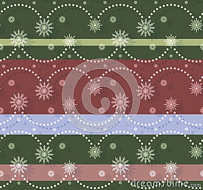 Christmassy seamless pattern Vector Illustration