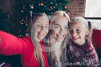 Christmastime december fairy eve winter noel festive. Cheerful f Stock Photo