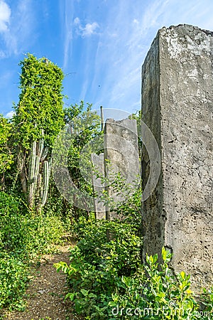 Christoffel National park - Landhouse Zorgvlied Stock Photo