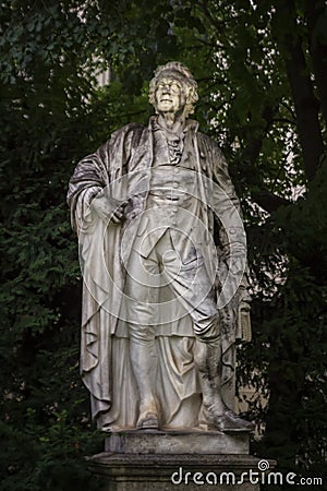 Christoph Willibald Ritter von Gluck statue, Vienna, Austria Stock Photo