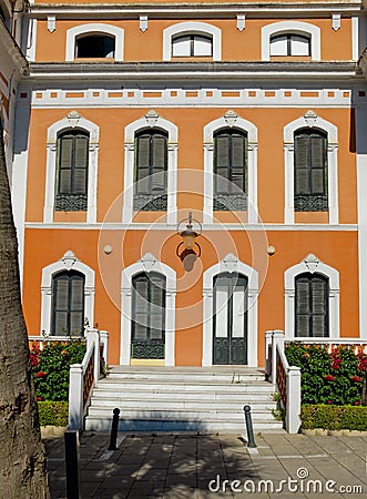 Christopher columbus house. Huelva, Spain. Stock Photo