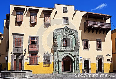 Christopher Columbus House Museum Stock Photo