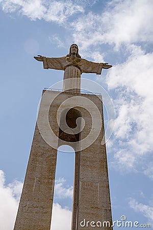 Christus Rei Statue in Lisbon, Portugal Stock Photo