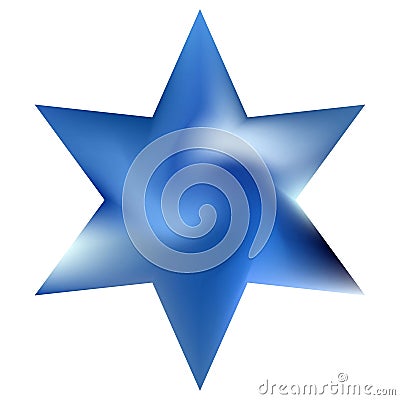Chromatic background in the form of hexagram Stock Photo