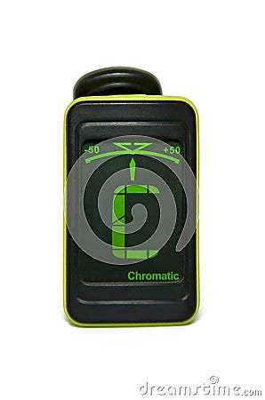 Chromatic digital tuner Stock Photo