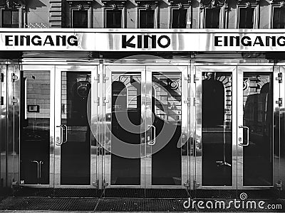 Cinema entrance Editorial Stock Photo