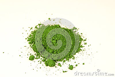 Chrome green pigment Stock Photo