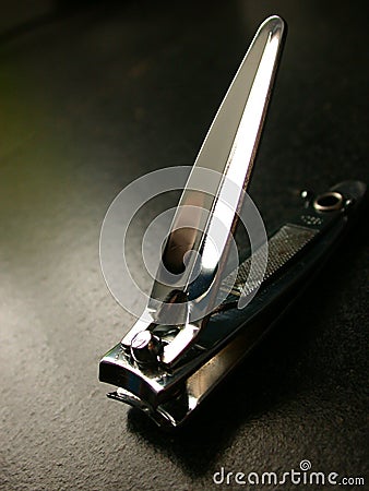 Chrome Nail Clippers Stock Photo