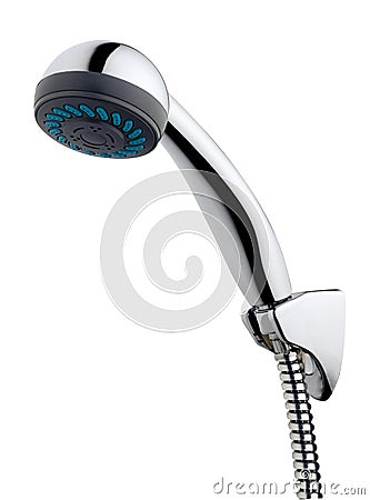 Chrome shower head Stock Photo