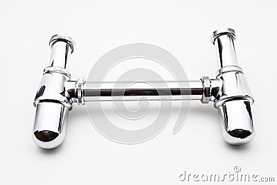 Chrome siphon Stock Photo