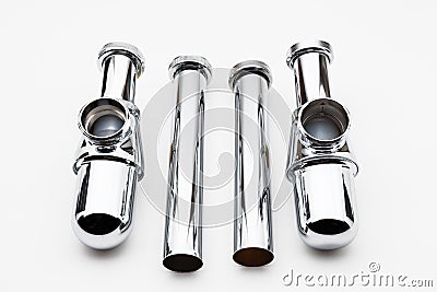 Chrome siphon Stock Photo