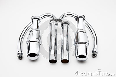 Chrome siphon Stock Photo