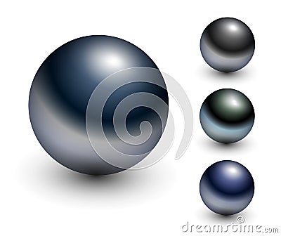 Chrome sphere Vector Illustration