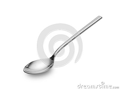 Chrome spoon Stock Photo