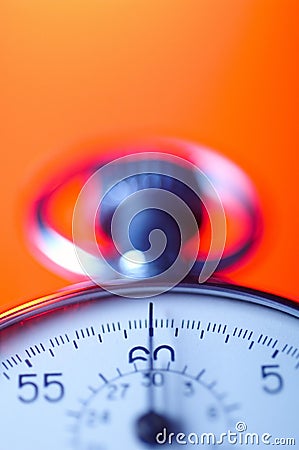 Chrome stopwatch Stock Photo