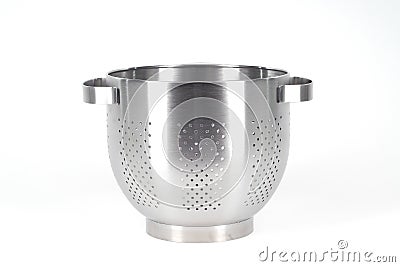 Chrome strainer Stock Photo