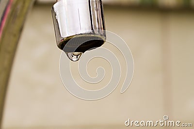 Chrome tap Stock Photo