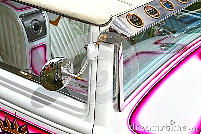 Chromed customized car Editorial Stock Photo