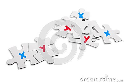 Chromosome concept Stock Photo