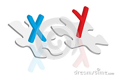 Chromosome concept Stock Photo