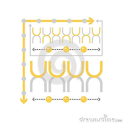 Chromosome structure Vector Illustration