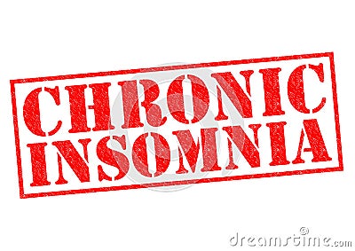 CHRONIC INSOMNIA Stock Photo