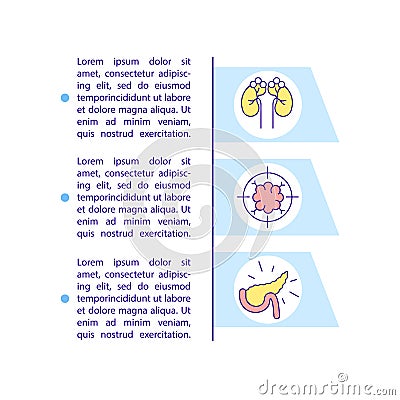 Chronic medical condition concept icon with text Vector Illustration