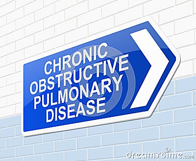 Chronic obstructive pulmonary disease concept. Stock Photo