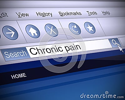 Chronic pain concept. Stock Photo