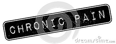 Chronic Pain rubber stamp Stock Photo