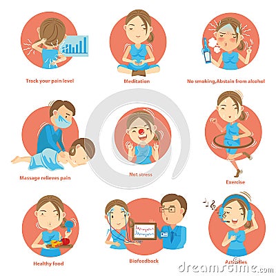 Chronic Pain Vector Illustration