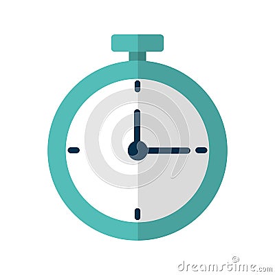 Chronometer watch isolated icon Vector Illustration