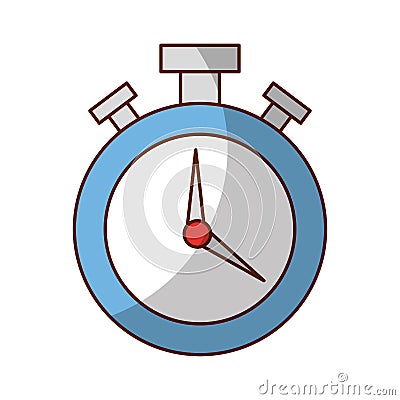 Chronometer watch isolated icon Vector Illustration